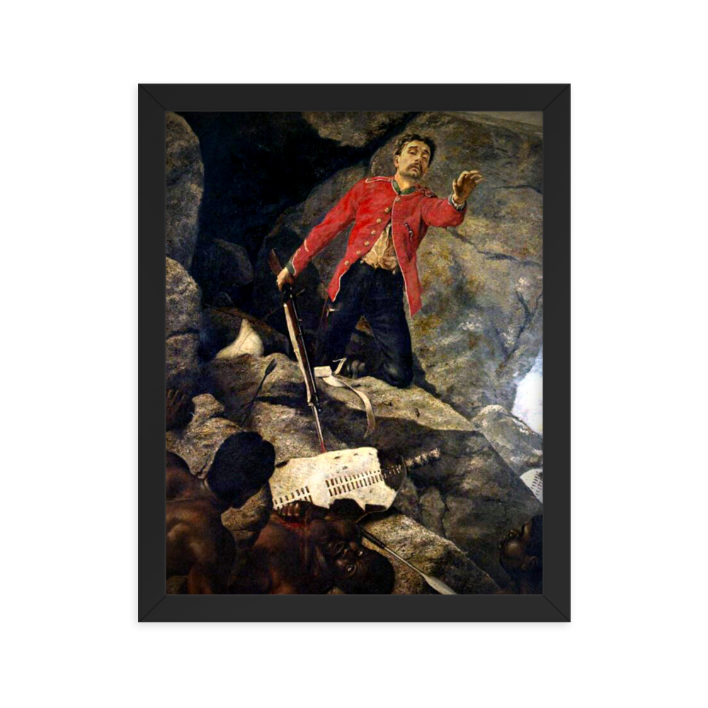 Last Isandlwana Survivor Painting (Framed)