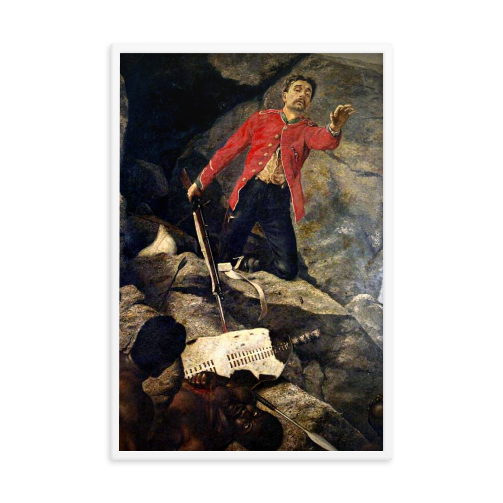 Last Isandlwana Survivor Painting (Framed)