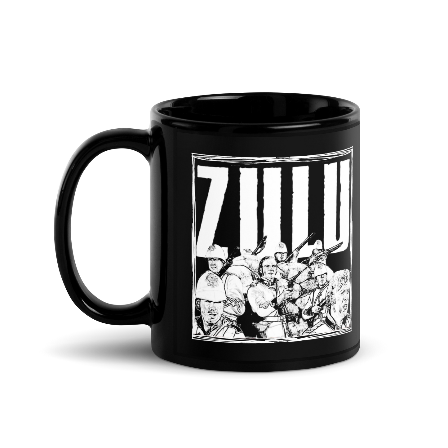 ZULU Final Stand Sketch (Black Mug)