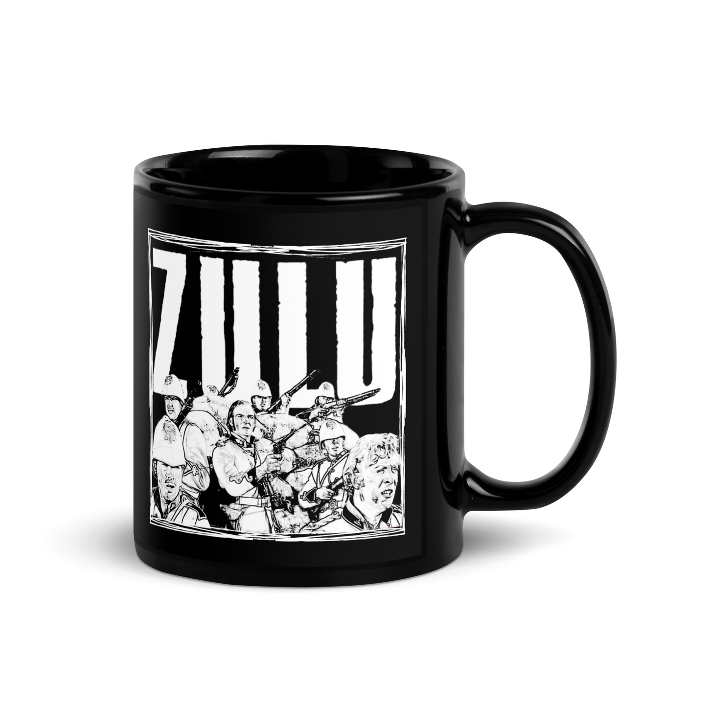 ZULU Final Stand Sketch (Black Mug)