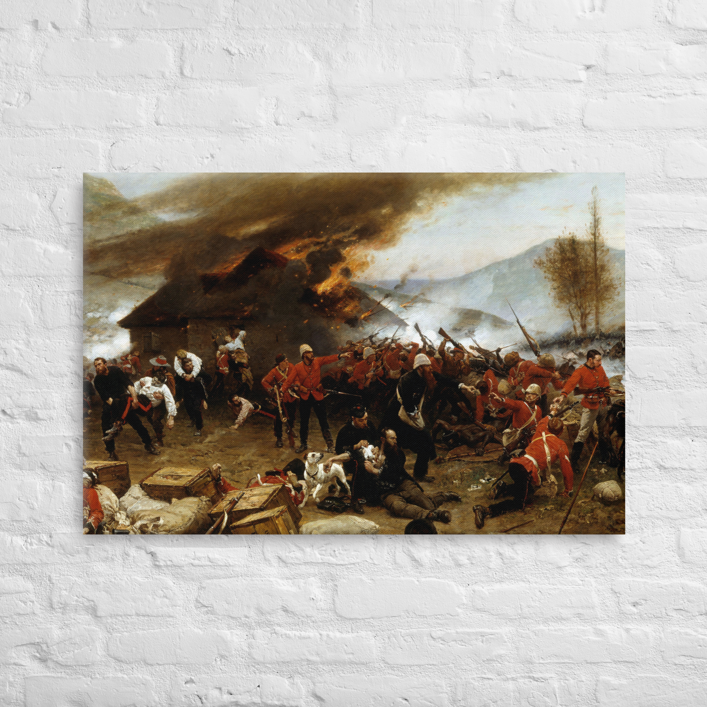 Rorke's Drift | Alphonse de Neuville (Premium Canvas)