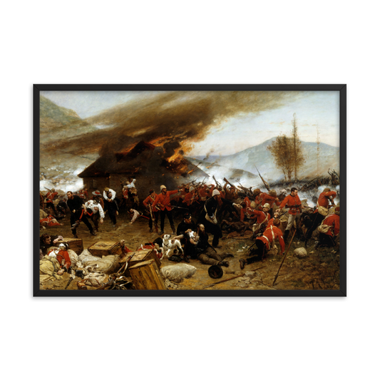 Defence of Rorke's Drift - Alphonse de Neuville (Framed)