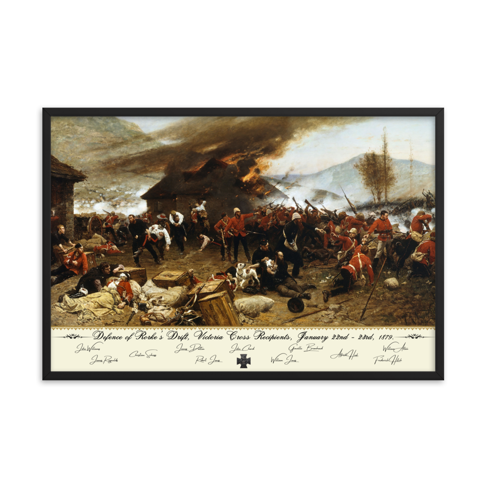 Defence of Rorke's Drift Victoria Cross Recipients - Alphonse De Neuville (Framed)