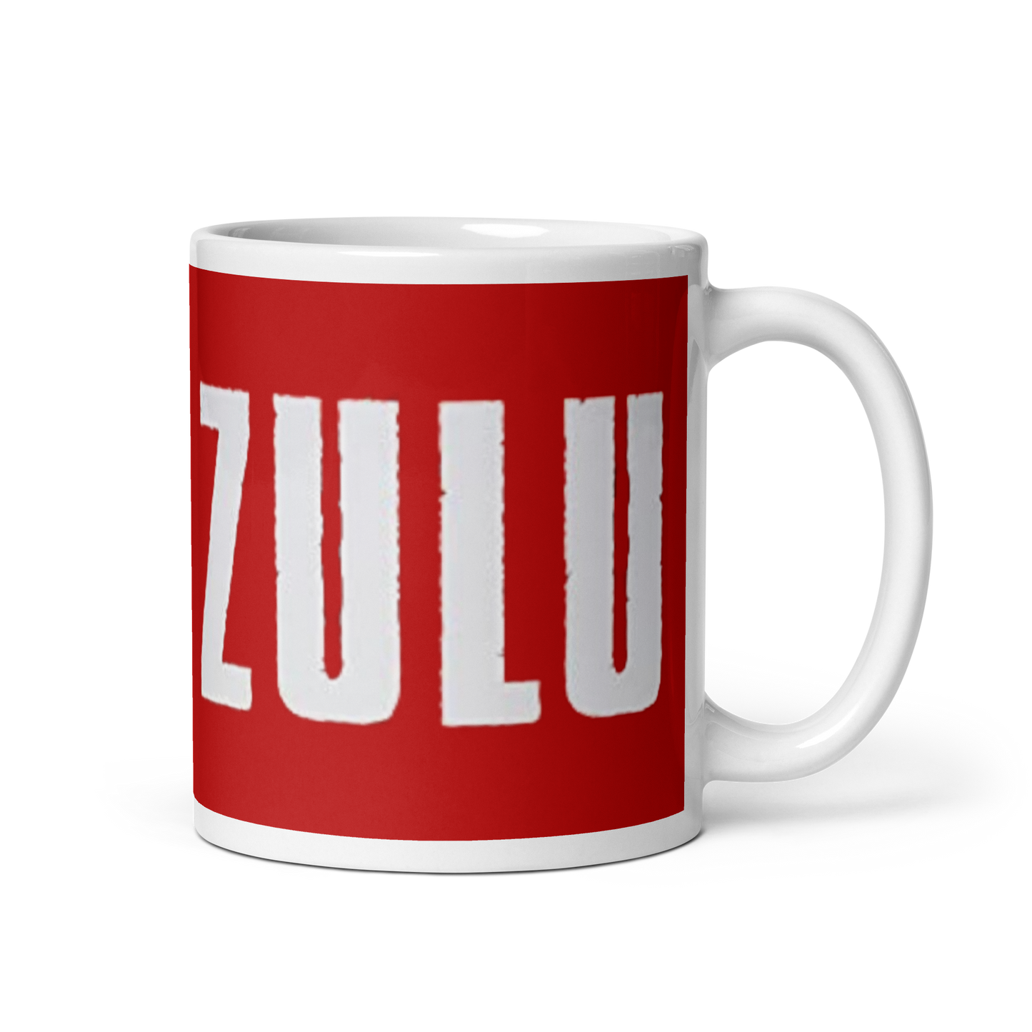 ZULU Red - Full Wrap Around (White mug)