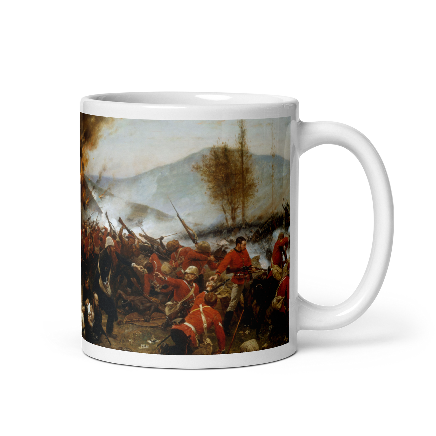 Defence of Rorke's Drift - Alphonse de Neuville (White mug)