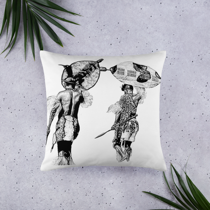 Zulu Salute - Sketch (Premium Pillow)