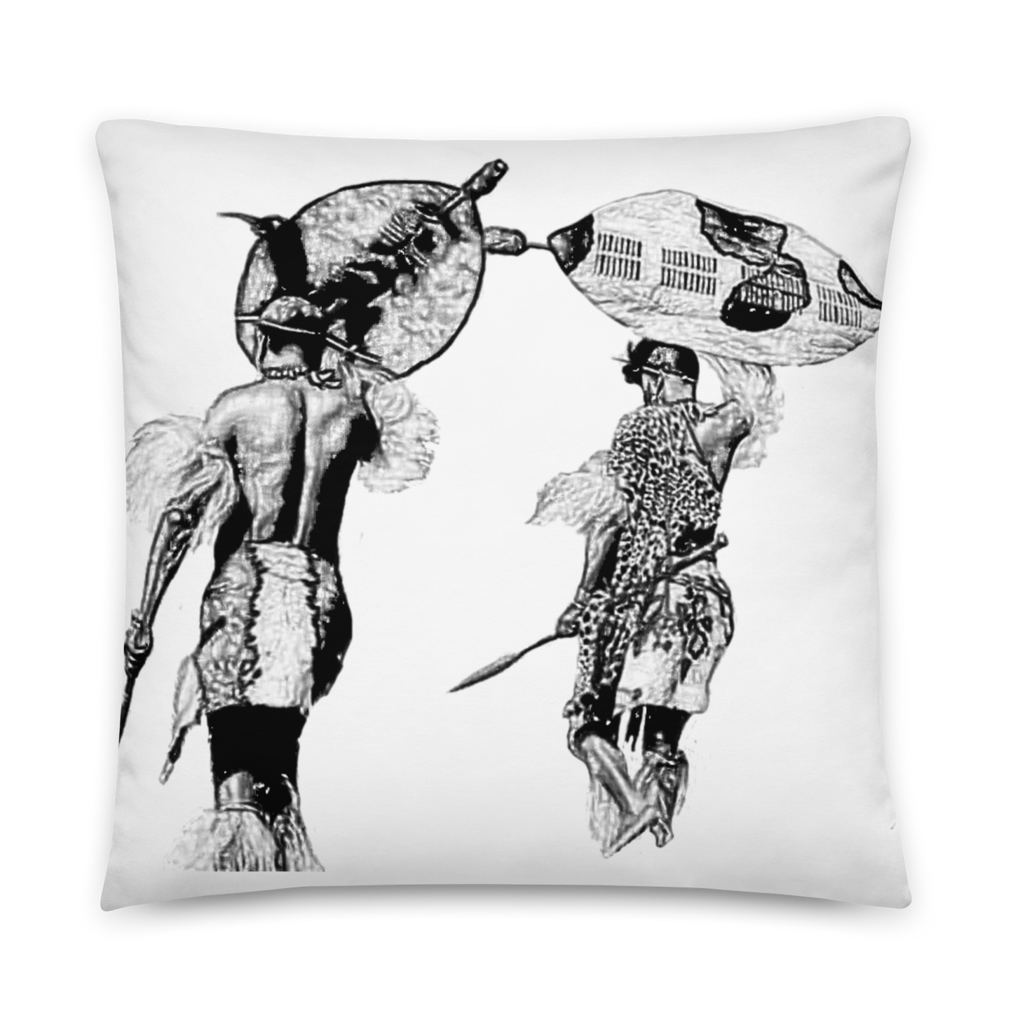 Zulu Salute - Sketch (Premium Pillow)