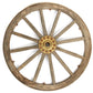 Original British Victorian Era Cannon Wagon Wooden Wheel- 36 Inch Diameter
